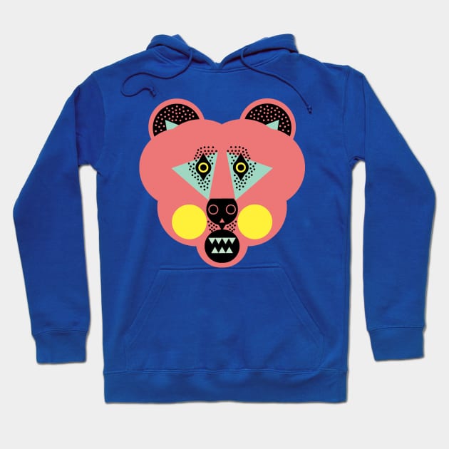 Grizzly Bear Face, Original Hoodie by AnimalMagic